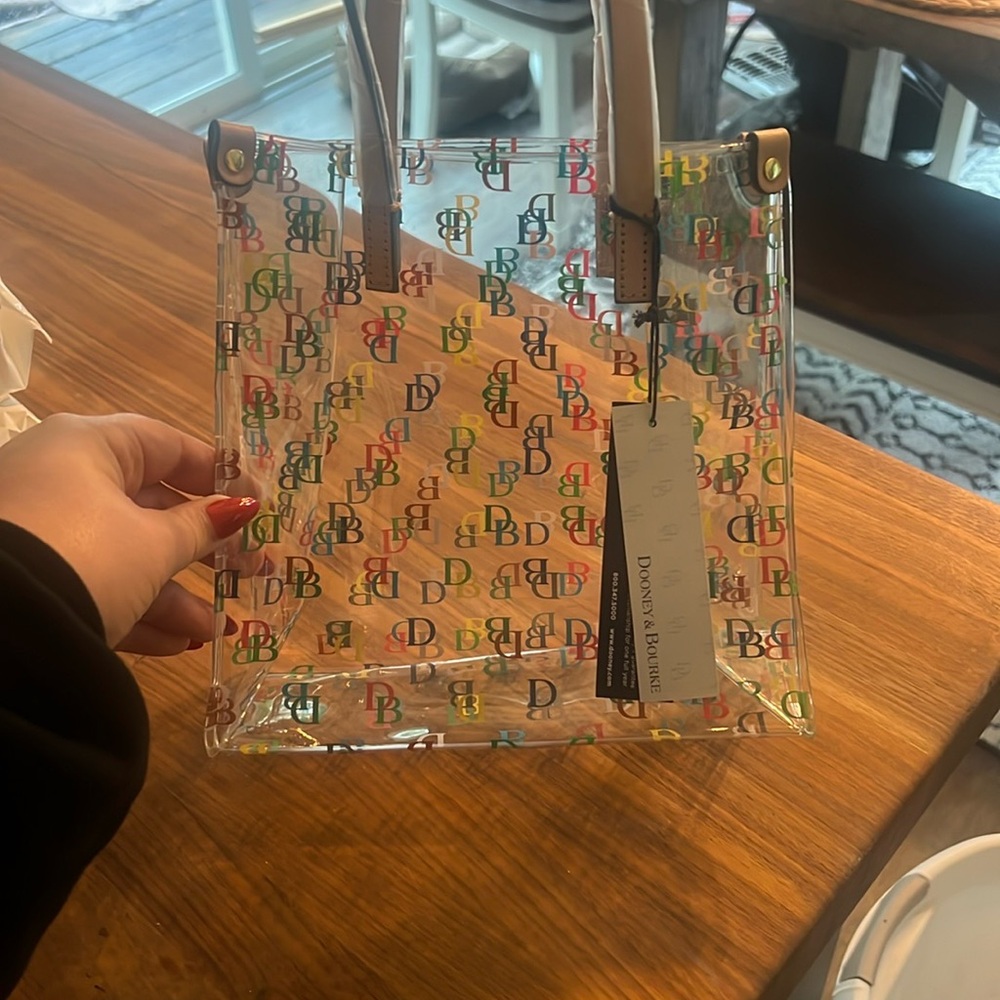Dooney & Bourke White Tote Bag with Signature Design